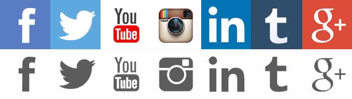 Sprite de redes sociales